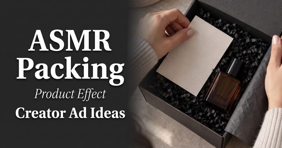 ASMR Packing Product Effect: Creator Ad Ideas