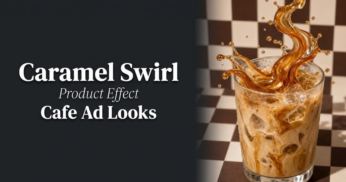 Caramel Swirl Product Effect: 4 Satisfying Cafe Ad Looks