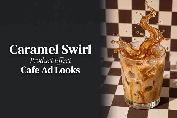 Caramel Swirl Product Effect: 4 Satisfying Cafe Ad Looks