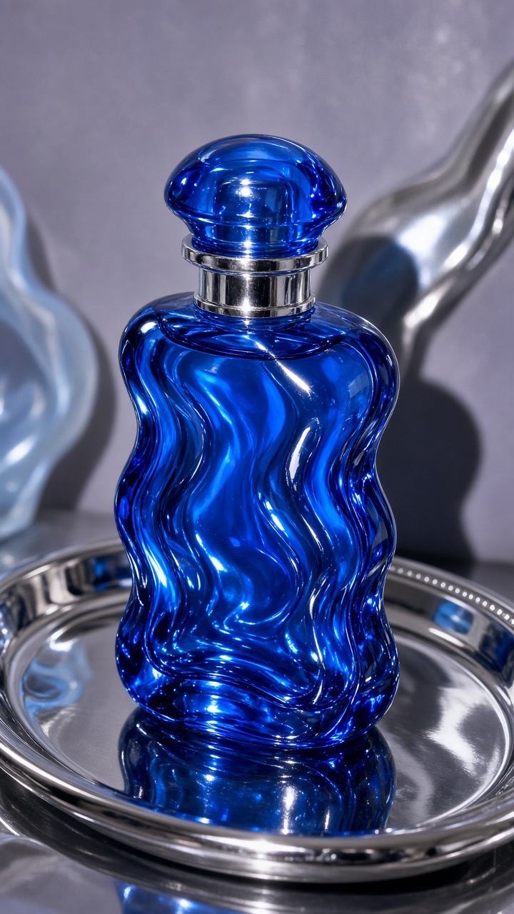 Cobalt perfume in a jelly product effect