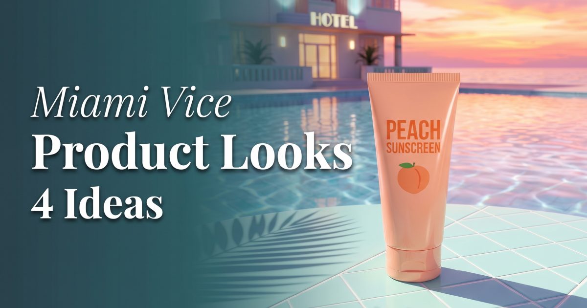 Miami Vice Product Look: 4 Pastel Ad Ideas