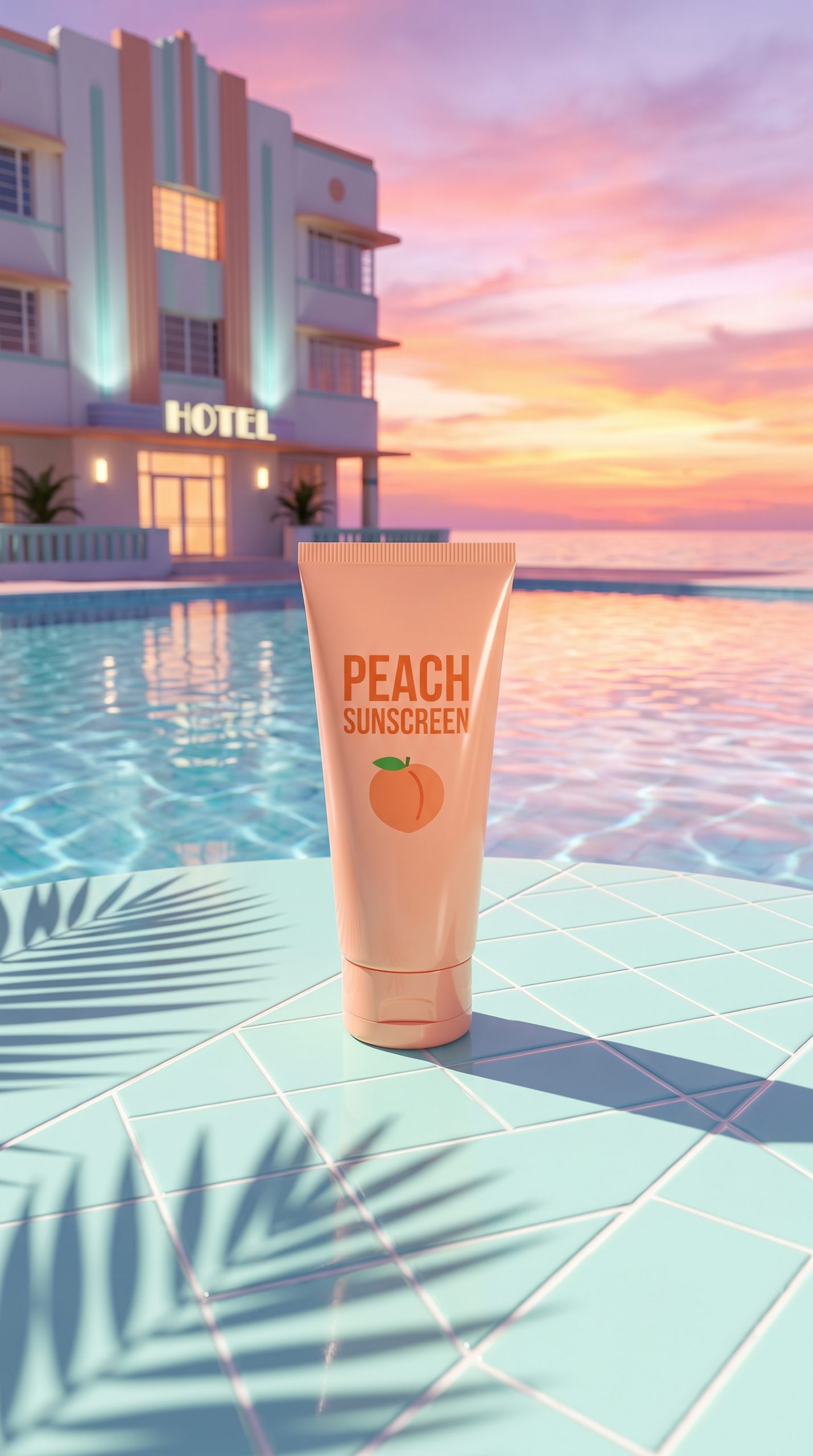 Miami Vice product look sunscreen ad