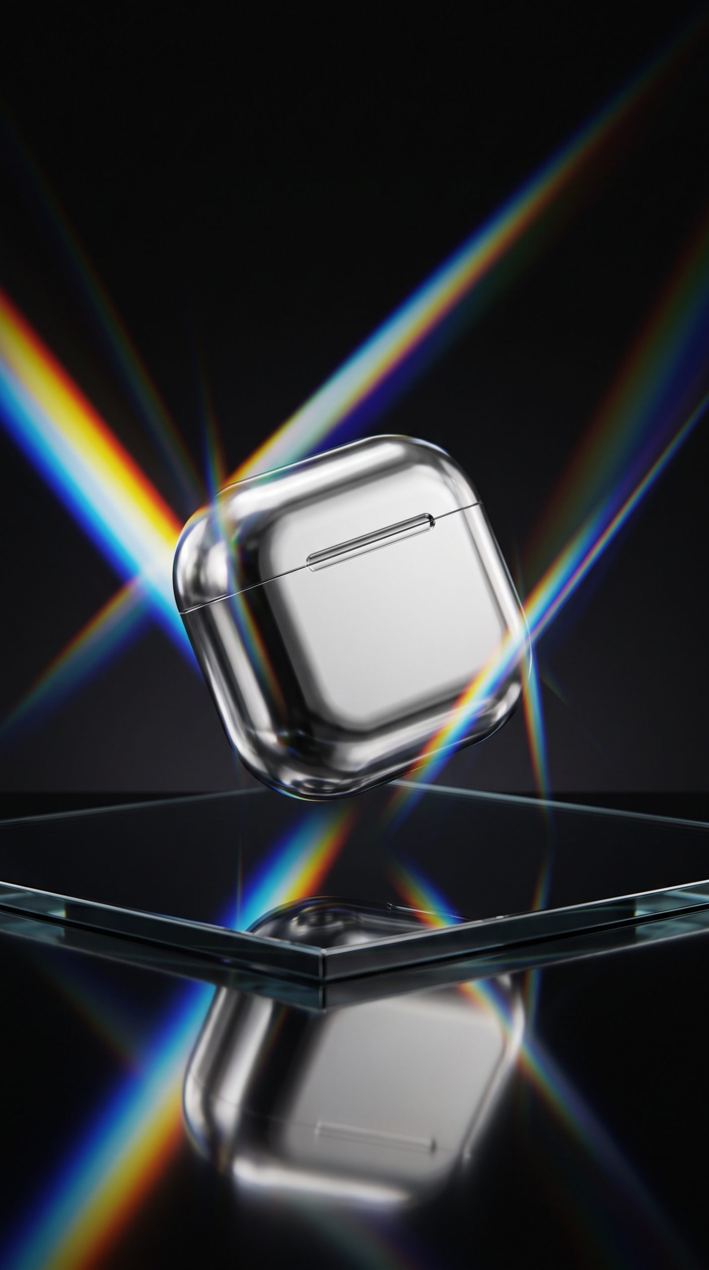 Prism packshot effect wireless headphone case ad