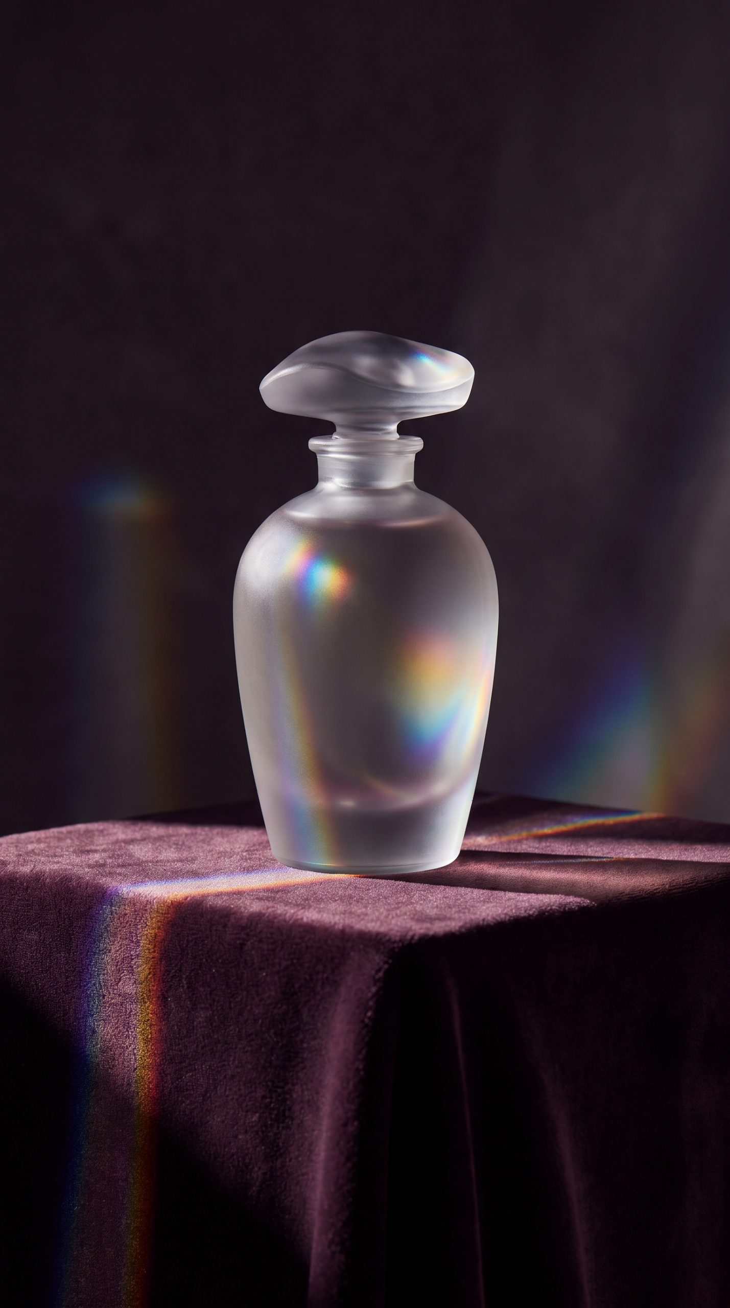 Prism packshot effect perfume product ad