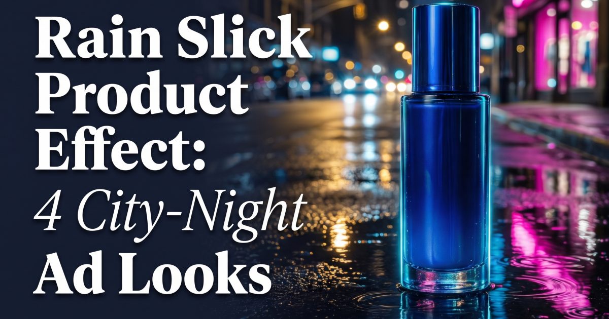 Rain Slick Product Effect: 4 City-Night Ad Looks
